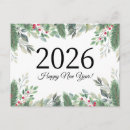 Search for christmas new years cards Botanical