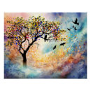 Search for flying crows posters Silhouette