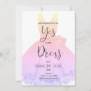 Search for dress shop invitations Yes to the dress