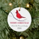 Search for red cardinal christmas tree decorations Festive