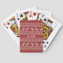 Search for knitted pattern playing cards Winter
