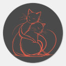 Search for minimalist cat stickers Pet lovers