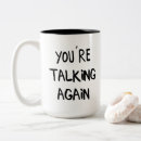 Search for no talking before mugs Humour