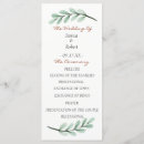 Search for eucalyptus wedding programs Minimalist