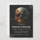 Search for scary skull invitations October 31 party