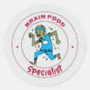 Search for zombie brains stickers Funny