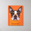 Search for boston terrier canvas prints Puppy