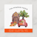 Search for fall business cards Pumpkins