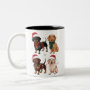 Search for the dachshund mugs Santa