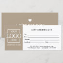 Search for business gift certificates Minimalist