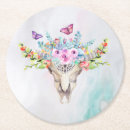 Search for skull coasters Watercolor