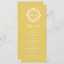 Search for white and gold menus Reception