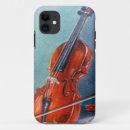 Search for music is life iphone cases Violin