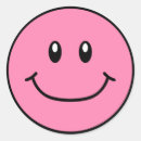 Search for pink smile stickers Happiness