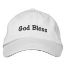 Search for blessing adjustable embroidered hats God