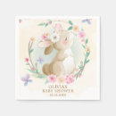 Search for watercolor bunny napkins Floral flowers