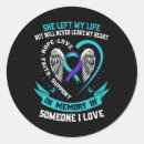 Search for suicide awareness ribbon stickers Black and white