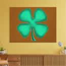 Search for 4 leaf clover canvas prints Irish