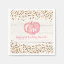 Search for fall birthday napkins Turning one