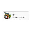 Search for butterfly illustration return address labels Retro
