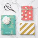 Search for gold dots wrapping paper Typography