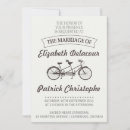 Search for bike wedding invitations Vintage