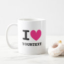 Search for i love pink mugs Typography