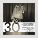 Search for square 30th anniversary invitations Vintage