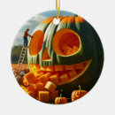 Search for trick or treat christmas tree decorations Jack o lantern