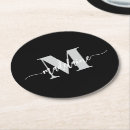 Search for black and silver coasters Monogrammed