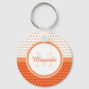 Search for orange dot key rings Polka dots