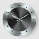 Search for stainless steel clocks Silver