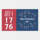 Search for americana rectangle stickers Red white and blue