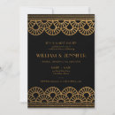 Search for black and gold rehearsal dinner invitations Geometric