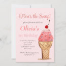 Search for ice cream 1st birthday invitations Here's the scoop