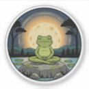Search for funny frog stickers Meditation