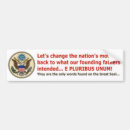 Search for separation bumper stickers Liberal