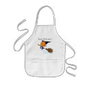 Search for witch on broom aprons Pumpkin