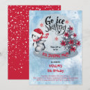 Search for blue ice skates invitations Ice skating party
