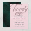 Search for rose gold 21st birthday invitations Twenty one birthday