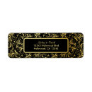 Search for retro wedding return address labels Damask
