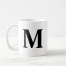 Search for black and white letter mugs Chic