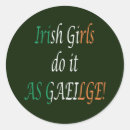 Search for irish girl stickers Green