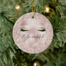 Search for eyelash christmas tree decorations Glitter