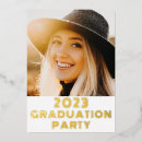 Search for 2023 graduation invitations Gold