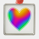 Search for rainbow unicorn christmas tree decorations Heart