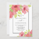 Search for hibiscus wedding invitations Greenery