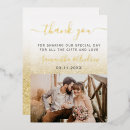 Search for real foil wedding thank you cards Luxury