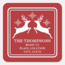 Search for red with white snowflakes stickers Xmas