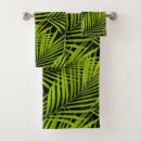 Search for green leaves bath towels Plants